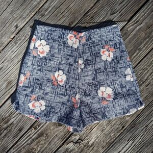 Corey Lynn Calter Floral Woven Shorts
